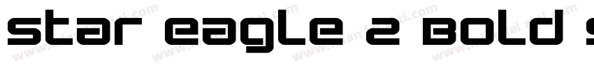 Star Eagle 2 Bold Semi Italic字体转换